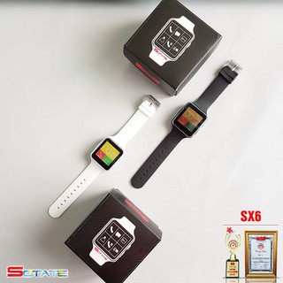 SX6 Đồng Hồ Thông Minh Màn Hình Cong Trắng