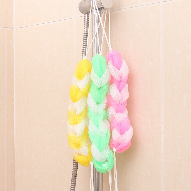 Bông tắm vải lưới mềm mại cao cấp, bông tắm tạo bọt kéo dài nhiều màu giá rẻ