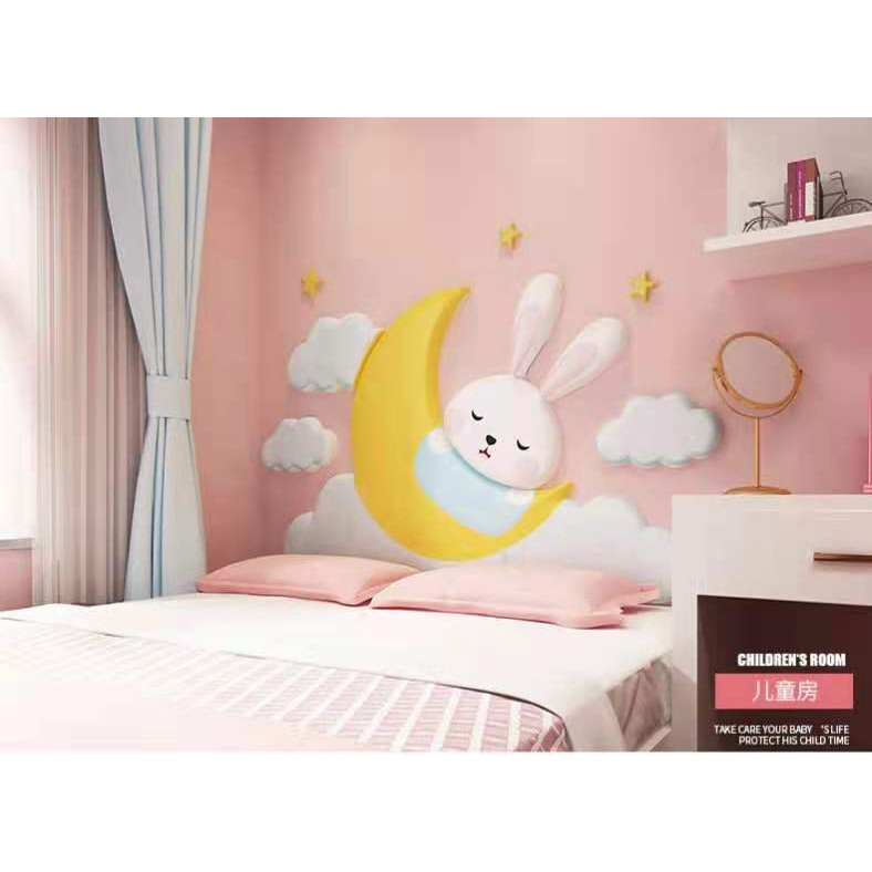 Tấm dán tường trang trí đầu giường phòng ngủ