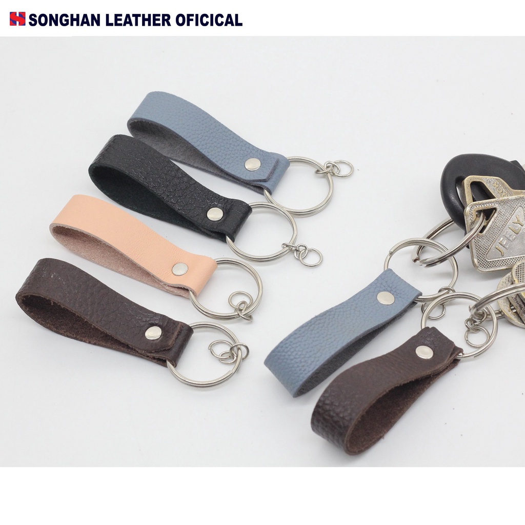 Móc Khóa Đẹp, Móc Khóa Da Bò Thật 100% Đeo Quần