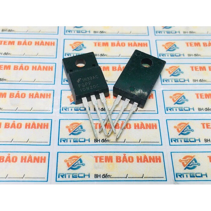 Combo 10 chiếc FQPF10N20C, 10N20C MOSFET kênh N 10A 200V