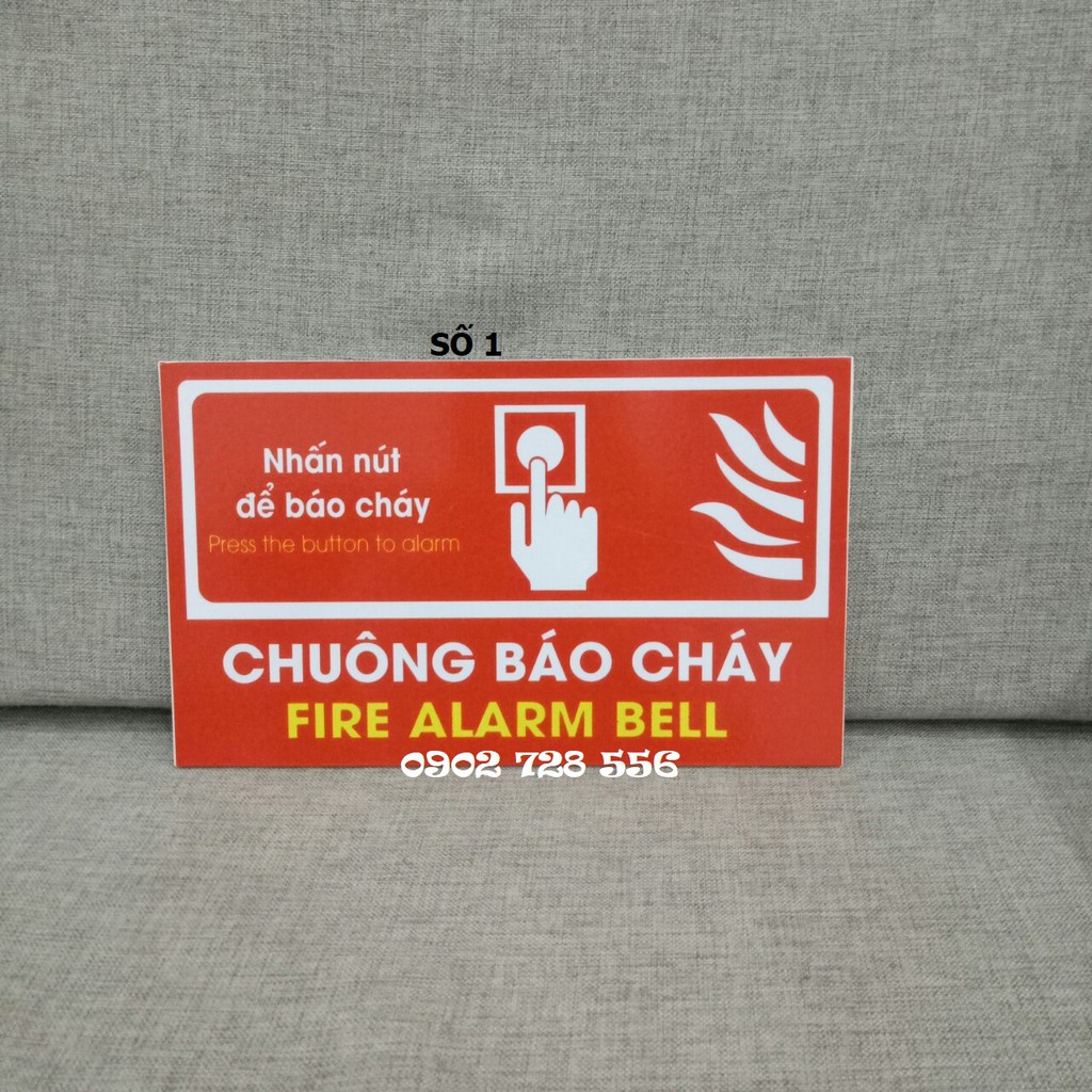 Giảm giá - Biển báo Fomex dán decal kích thước 15 x 25 cm - hình thật