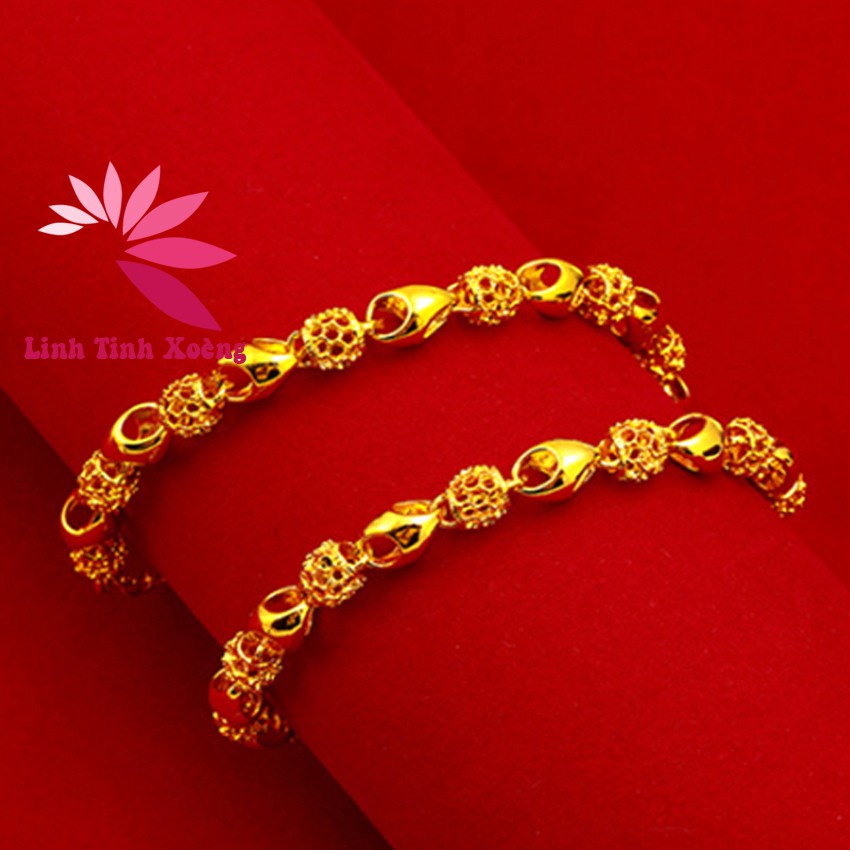 Lắc tay nữ , lắc tay nữ mạ vàng không phai mầu không bị đen charm ngọc vàng MK249 | BigBuy360 - bigbuy360.vn