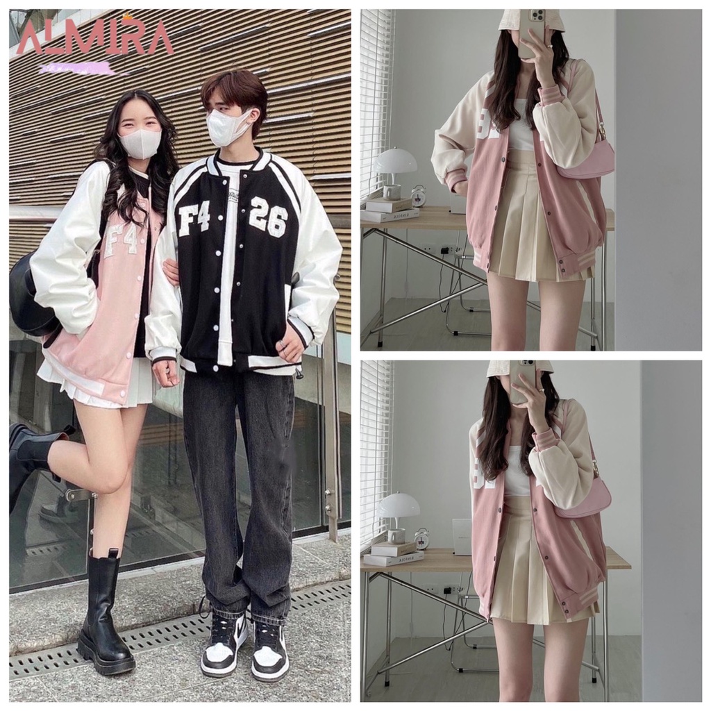 Áo Khoác Bomber F4 26 Form Rộng unisex, Áo Khoác Nữ