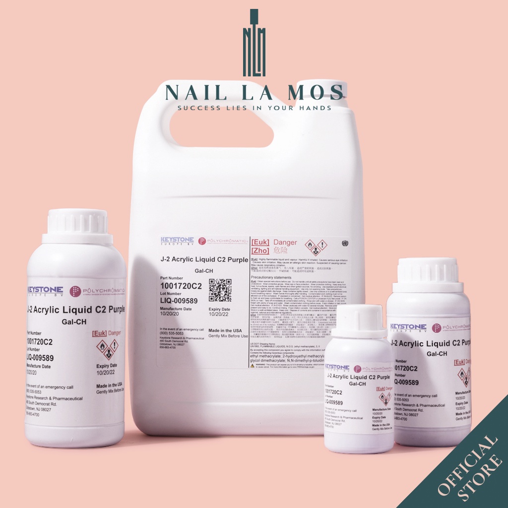 Dung dịch tím Keystone chính hãng nhập khẩu từ Mỹ - nước đắp bột nặn hoa lâu khô (lẻ chai)
