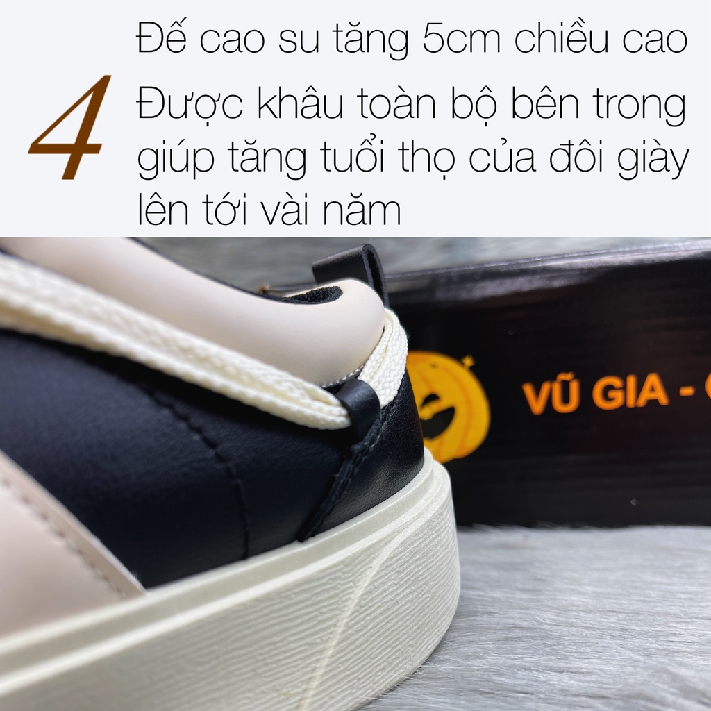Giày thể thao nam cổ thấp nhập khẩu chính hãng Vũ Gia 807