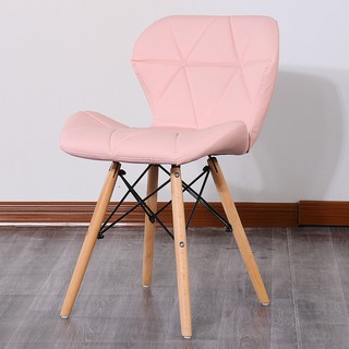 Ghế Eames cánh bướm bọc da chân đan gỗ