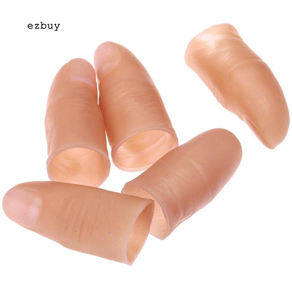 Set 5 đầu ngón tay nhựa mềm dùng làm ảo thuật