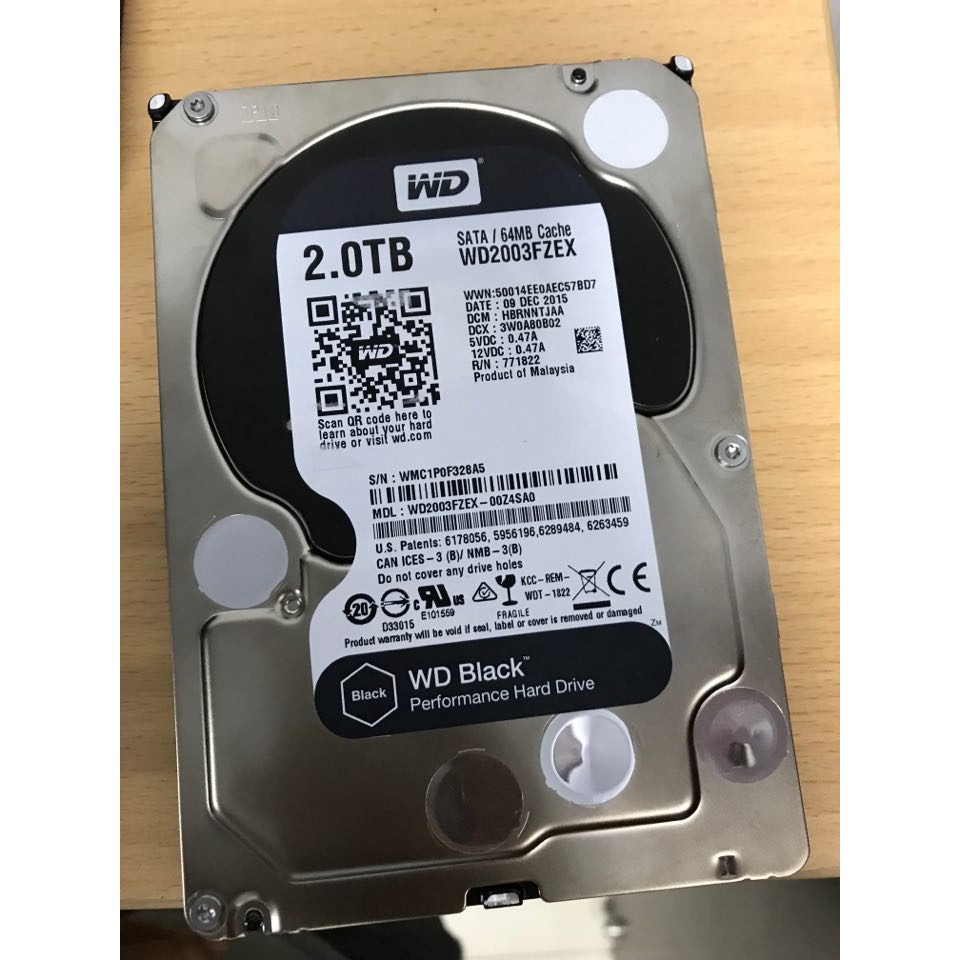 Ổ cứng HDD 2T Western Digital Black | WebRaoVat - webraovat.net.vn