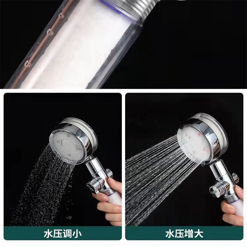 Bảy màu LED vòi hoa sen nhiệt độ kiểm soát 7 màu cầm tay vòi hoa sen