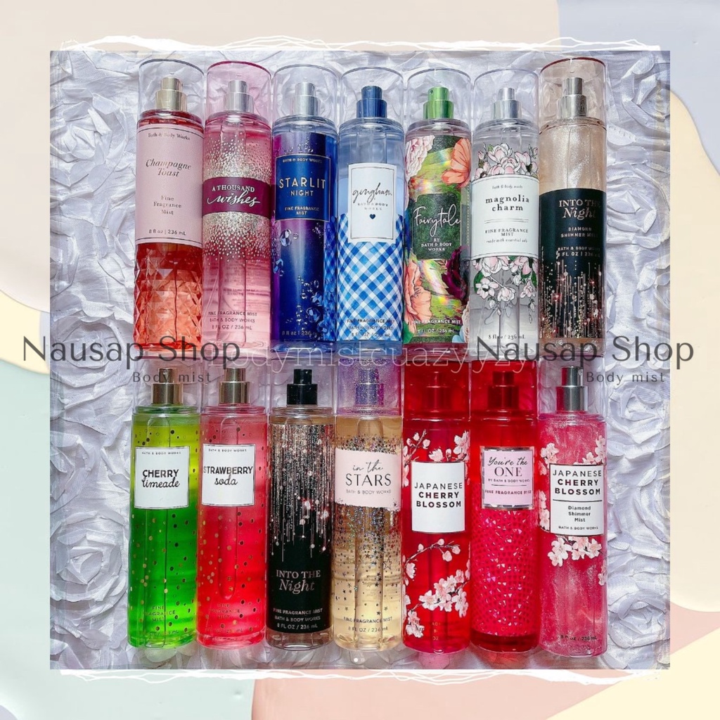 Xịt thơm toàn thân 10ml Victoria's Secret và Bath & Body Works