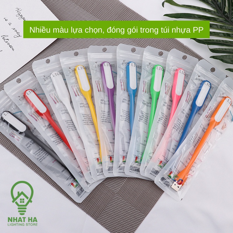Đèn Led USB mini siêu sáng Nhật Hạ cắm vào laptop PC Sạc dự phòng Củ sạc làm Đèn ngủ - Giao Màu Ngẫu Nhiên