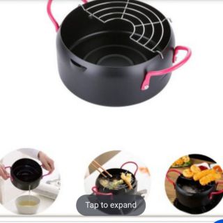 Nồi chiên đa năng ngập dầu sâu lòng kèm vỉ gác nồi 18CM