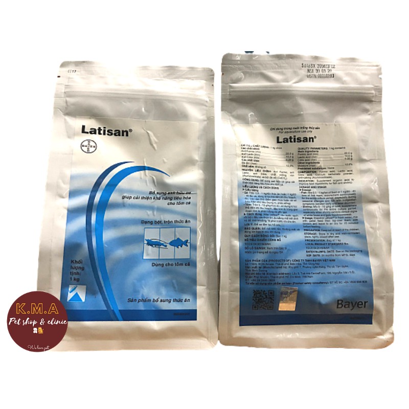Bổ sung axit hữu cơ, giúp cải thiện khả năng tiêu hóa cho tôm cá LATISAN 1kg
