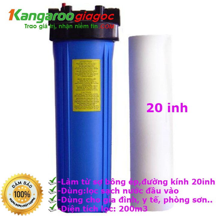 [UY TIN SỐ 1] Cốc lọc chặn xanh 20 inh | Cốc lọc nước 20 inh