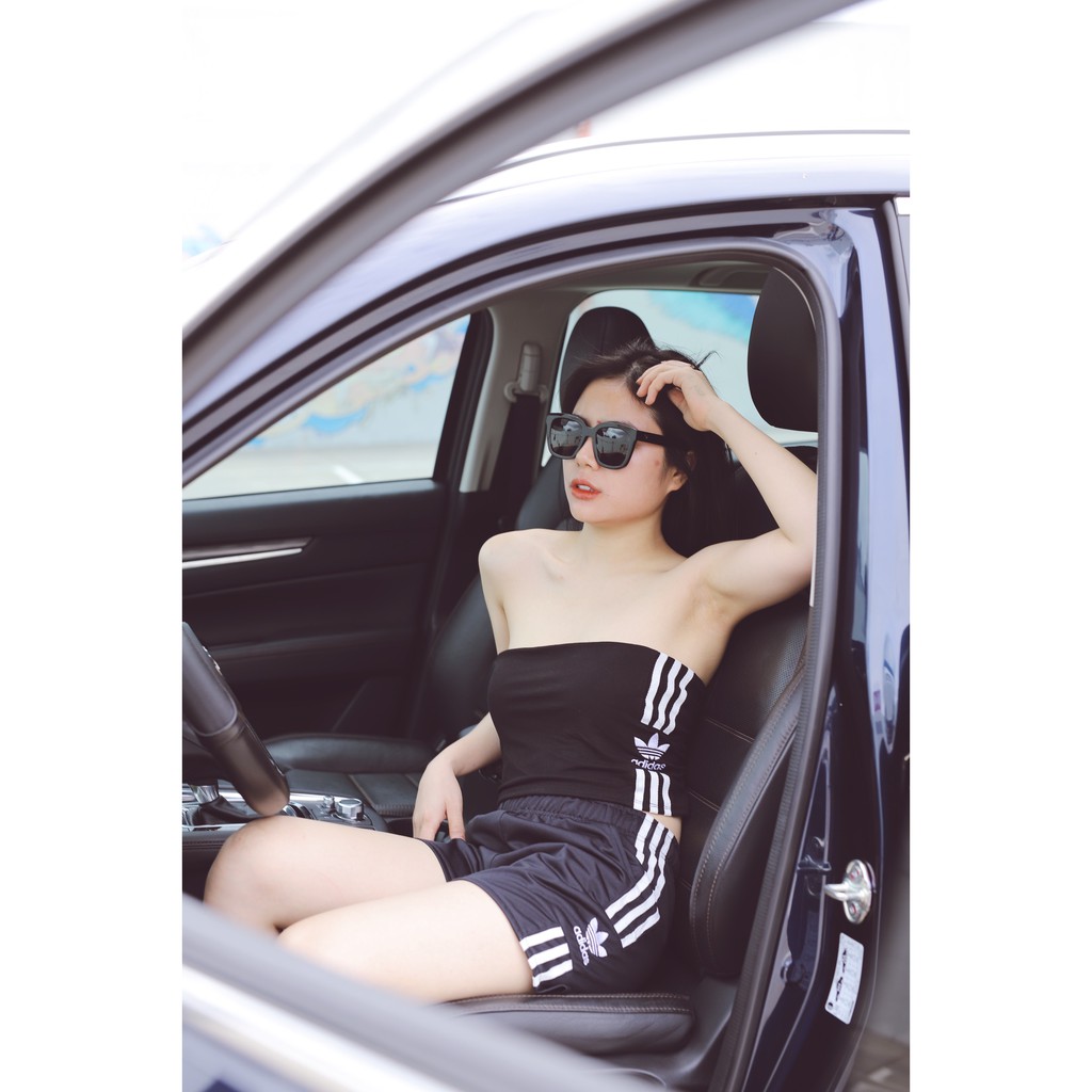 (HÀNG XUẤT XỊN) Áo ống das 3 sọc 1594 TUBE TOP BLACK Made in Cambodia full tag code  SIZE S M L | BigBuy360 - bigbuy360.vn