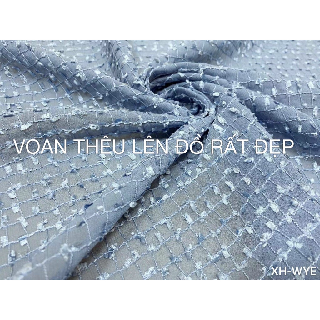 VOAN THÊU KẺ SỌC - DÒNG VẢI CAO CẤP