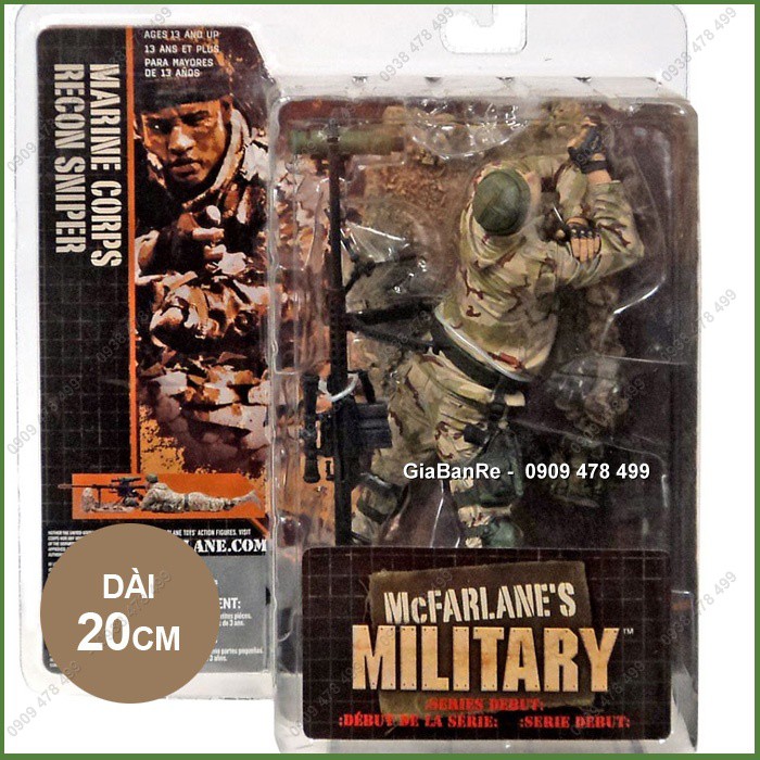 MÔ HÌNH NHÂN VẬT CAO CẤP - LÍNH BẮN TỈA MARINE M82A1 - MCFARLANE  - 7401.5