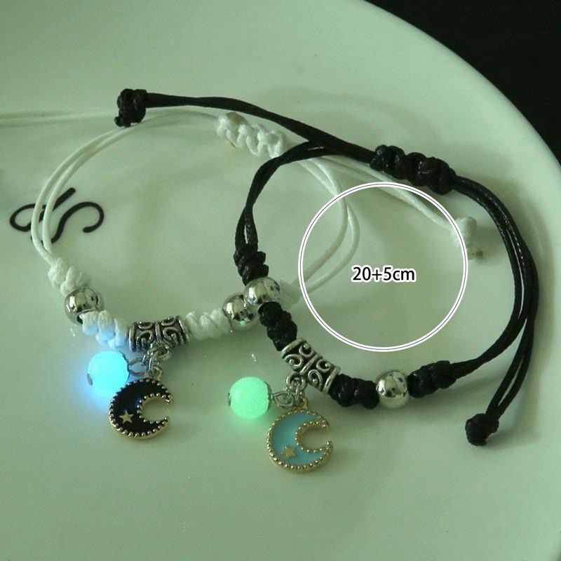 Set 2 Vòng Tay Dạ Quang Thời Trang Cho Cặp Đôi