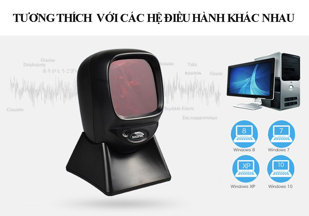 Đầu Quét Mã QR, Đầu Đọc Mã Vạch Đa Tia Hiện Đại, Quét Nhanh, Chính Xác, Sử Dụng Đơn Giản, Dùng Cho Mọi Hệ Điều Hành