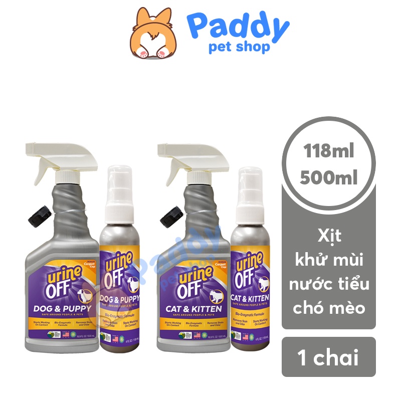 Xịt Khử Mùi Nước Tiểu, Chất Thải Chó Mèo Urine Off