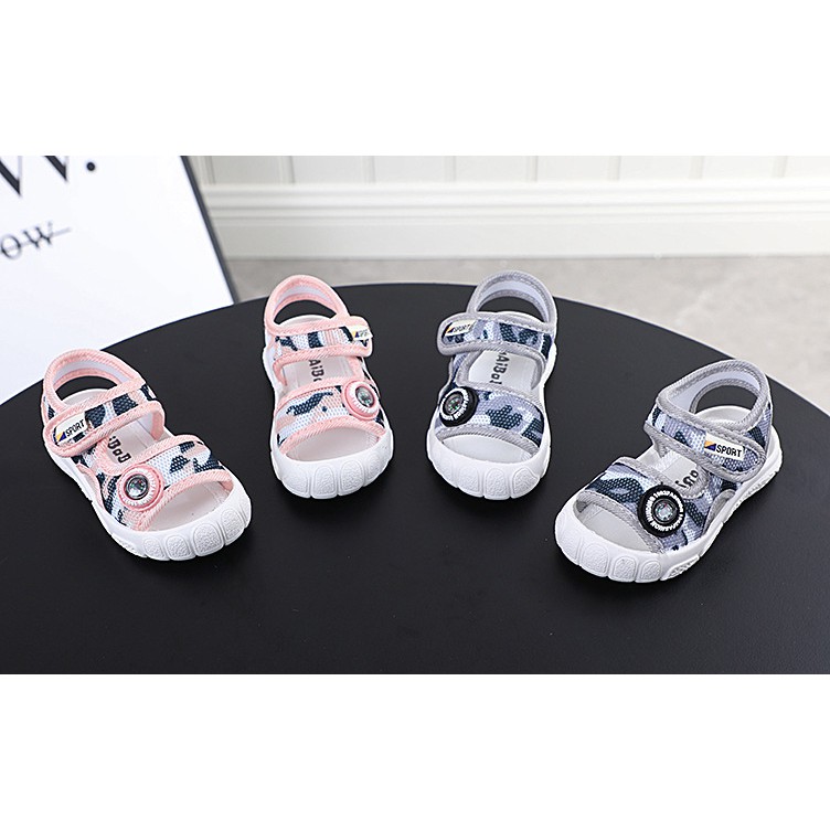 Dép lưới thoáng khí cho bé mới biết đi giày chống đá mềm đế bé 2203
