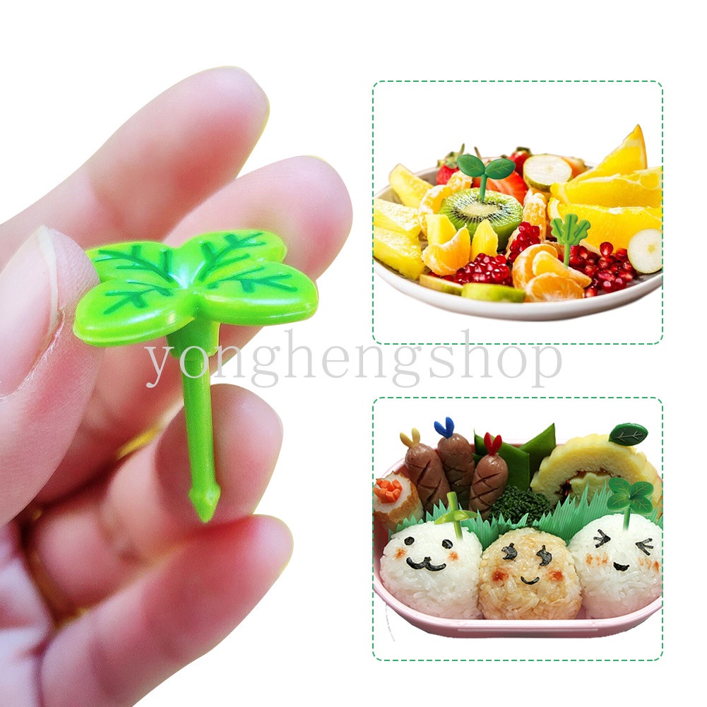 Set 8 Nĩa Ăn Trái Cây Hình Chiếc Lá