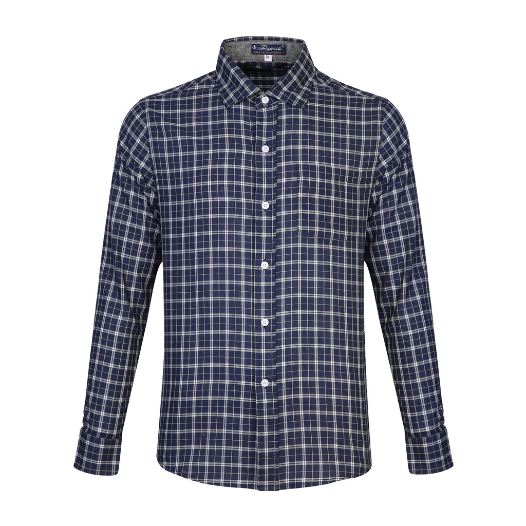 Áo sơ mi nam caro cao cấp dài tay Pious SMDT083