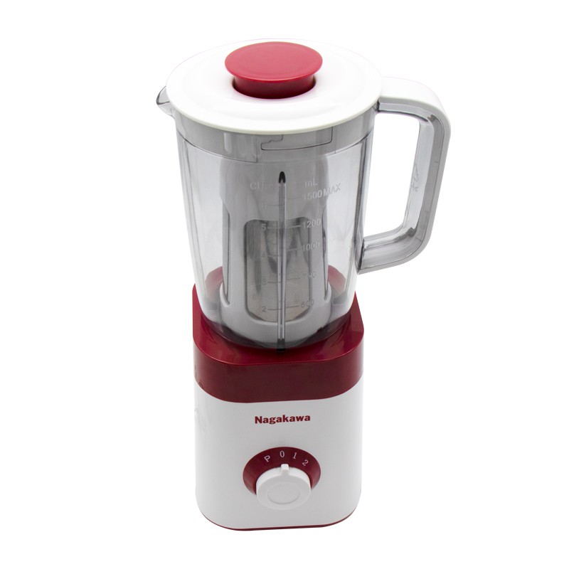 [Mã ELTECHZONE giảm 5% đơn 500K] Máy Xay Sinh Tố 3 cối Nagakawa NAG0816 - Dung tích 1.5L - Hàng chính hãng