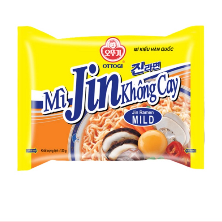 Thùng 20 gói Mì Jin Không Cay Ottogi 120G