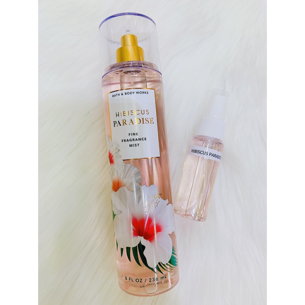 (33ML)XỊT THƠM HIBISCUS PARADISE BATH AND BODYWORKS