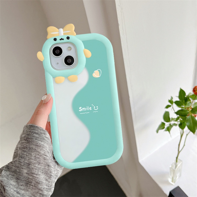 Ốp lưng iphone nơ camera hình vuông sóng smile 6/6splus/7/7plus/8/8plus/x/xs/11/12/13/pro/max/promax-SALE HOT S3-10