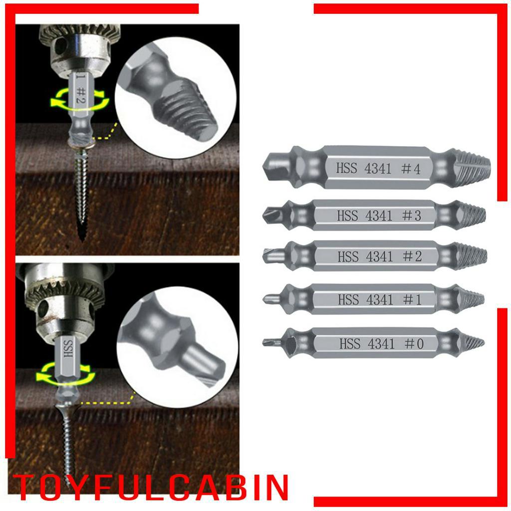 BITS Set 5 Mũi Khoan Lấy Ốc Vít Bị Hỏng