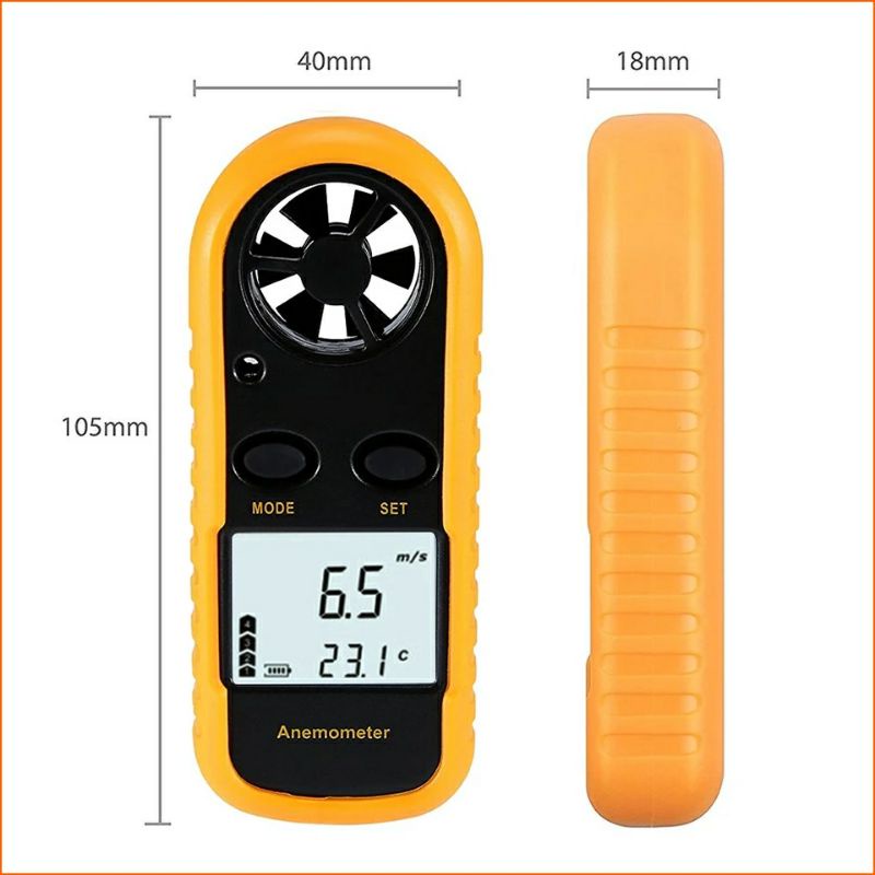 Máy đo tốc độ gió kỹ thuật số màn hình LCD GM816