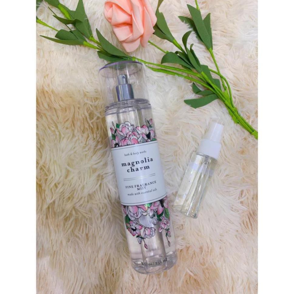 (33ML)XỊT THƠM MAGNOLIA CHARM BATH AND BODYWORKS - Body Mist STORE
