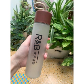 Bình Nước Thủy Tinh Mờ R&B 350ml