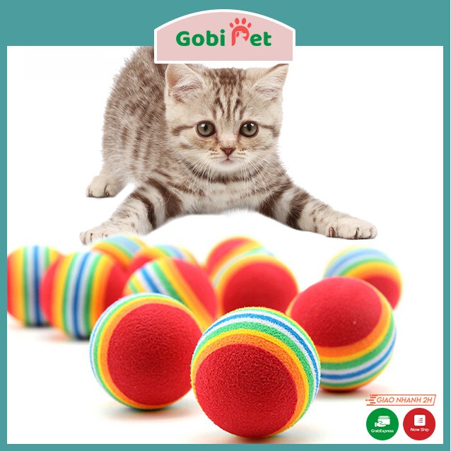 Quả cầu bảy sắc cầu vồng đồ chơi cho mèo - Gobi Pet