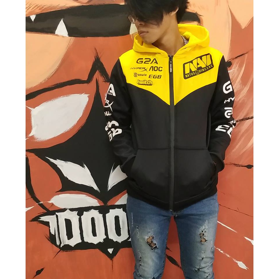 Áo khoác Hoodie Zipper Navi full logo