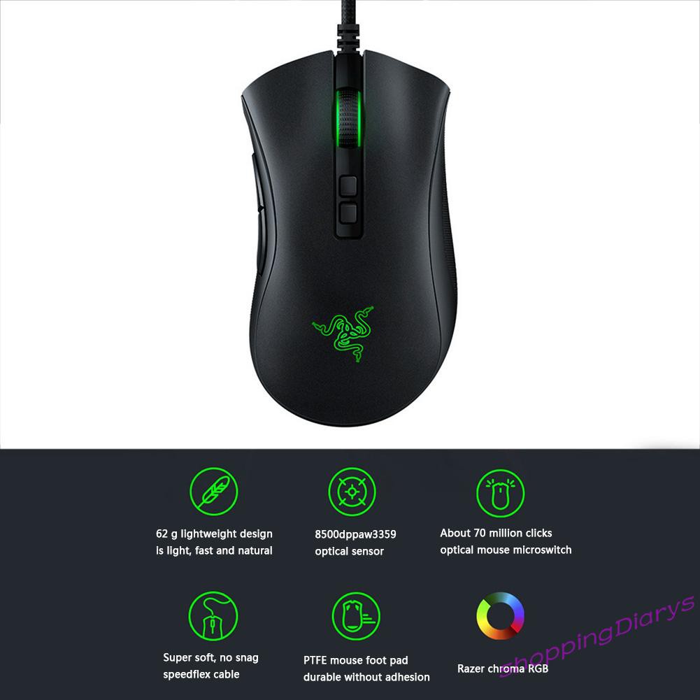 Chuột Chơi Game Có Dây Razer Deathadder V2 8500dpi