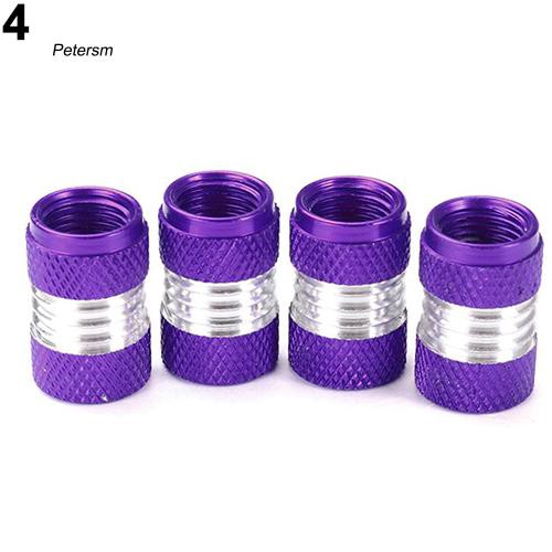 Set 4 nắp van bánh xe bằng hợp kim nhôm ptsm _