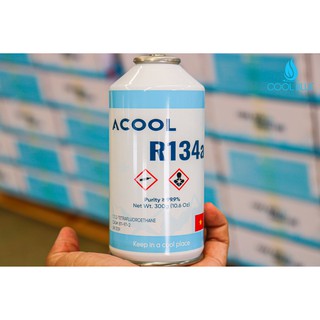 [ GAS LẠNH MÁY LẠNH ĐIỀU HÒA] Gas R134a lon 300g - ACOOL