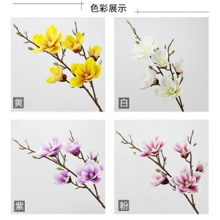 Mộc lan cao su 5 bông cành dài 100cm