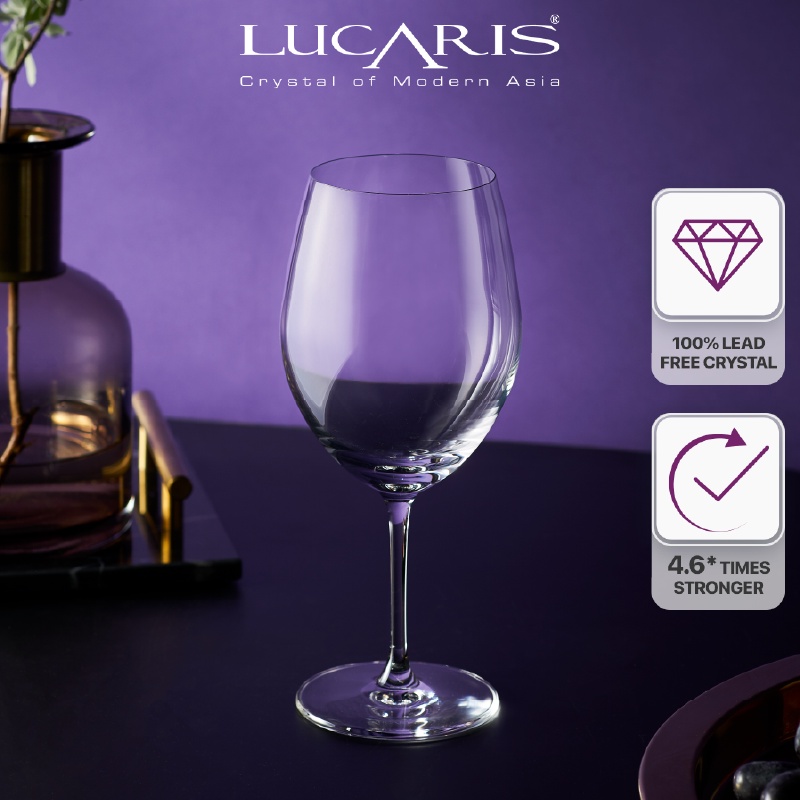 Ly Uống Rượu Vang Đỏ Pha Lê Cao Cấp Lucaris Bordeaux 745ml Nhập Khẩu Chính Hãng Sang Trọng - Bangkok S01BD26