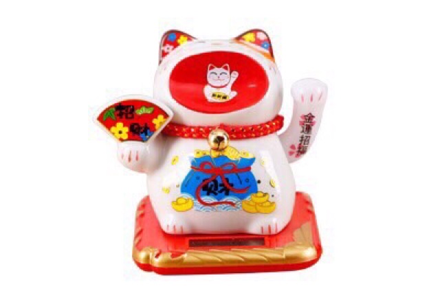 Mèo thần tài sứ vẫy tay năng lượng 10cm | BigBuy360 - bigbuy360.vn