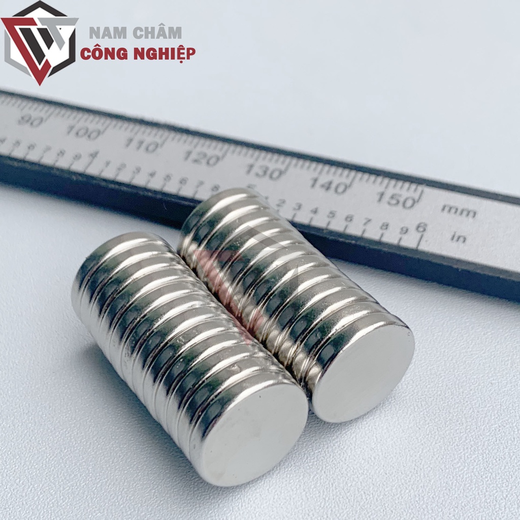 Nam châm tròn 15x3mm nam châm lực hút siêu mạnh