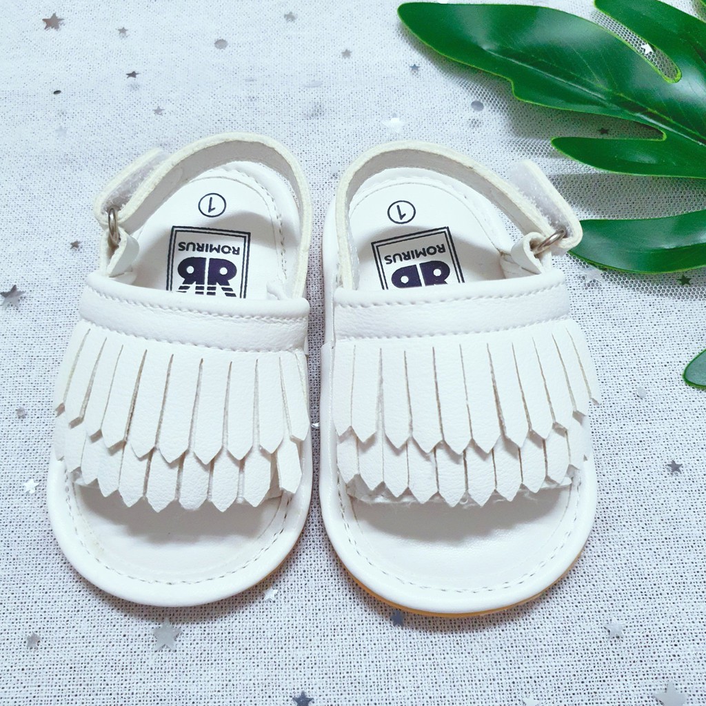 Dép Tập Đi FREESHIP 50K Sandal Tập Đi Cho Bé Gái Kiểu Công Chúa Mềm Mại Dễ Thương HOHA STD10