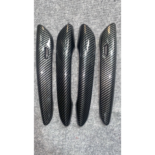 Ốp tay nắm, hõm cửa Carbon xe Mazda CX30, CX-30 2020 2021 2022 2023 vân cacbon cao cấp