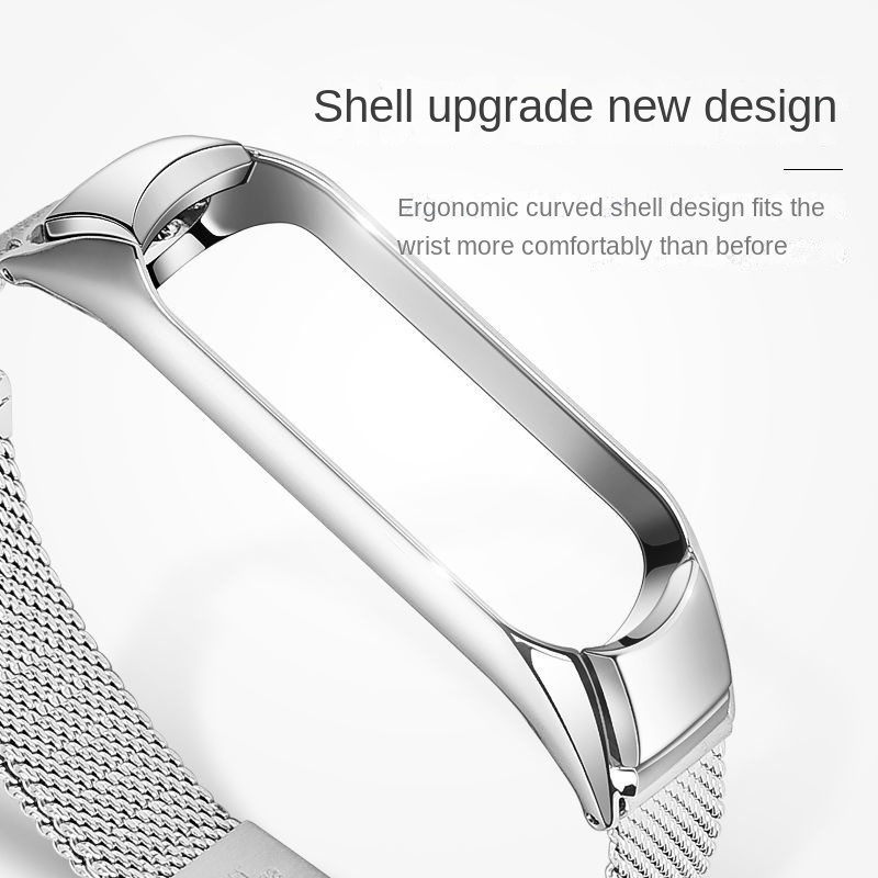 Dây Đeo Inox Milanese Chống Nước Phù Hợp Cho Đồng Hồ Thông Minh Xiaomi Band 3/4 Mi Band 5/6