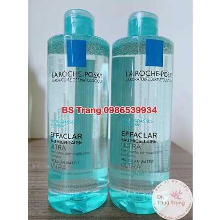 [HÀNG CTY NHẬP KHẨU] Nước tẩy trang LaRoche Posay dành cho da dầu và da nhạy cảm 400ml