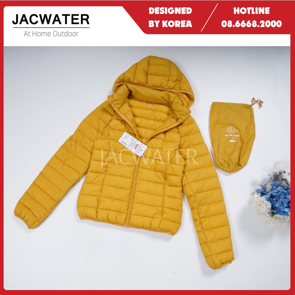 Áo phao nữ siêu nhẹ chống nước, có mũ thời trang JACWATER V600 | BigBuy360 - bigbuy360.vn